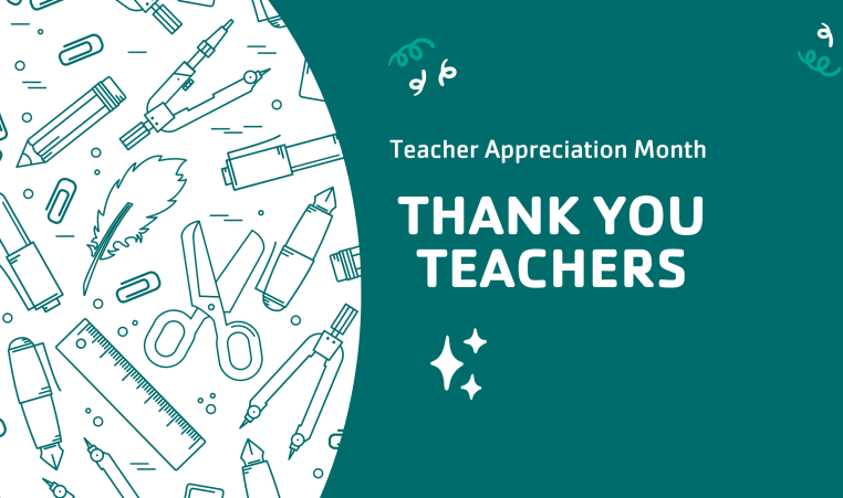 Thank you teacher banner.