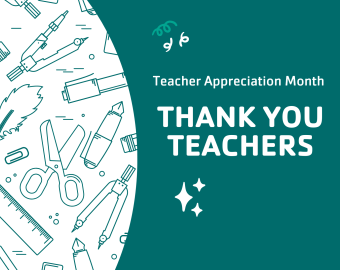 Thank you teacher banner.