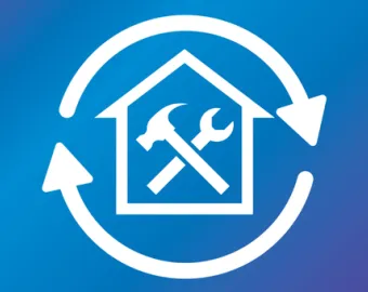 icon of a house being renovated