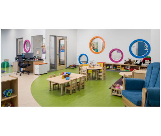 rendering of a child play area