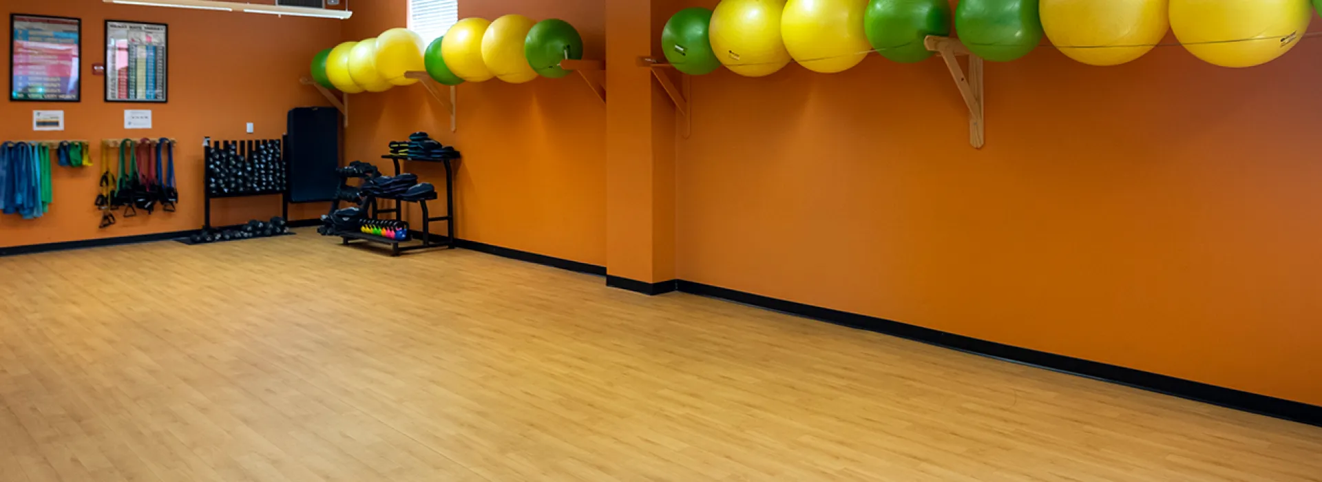 Group exercise studio