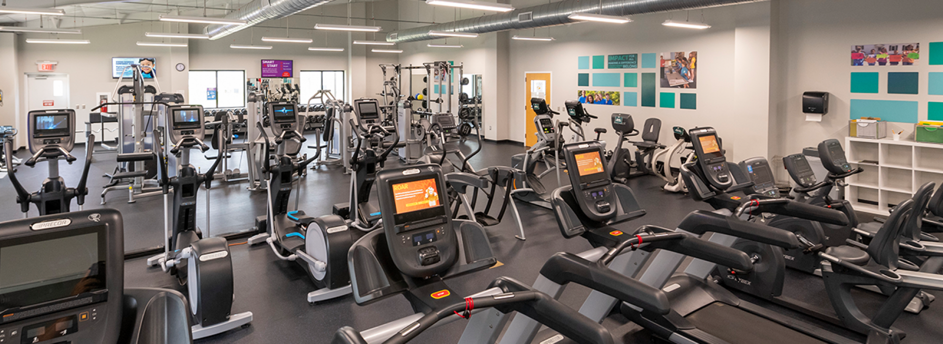 Treadmills on the wellness floor