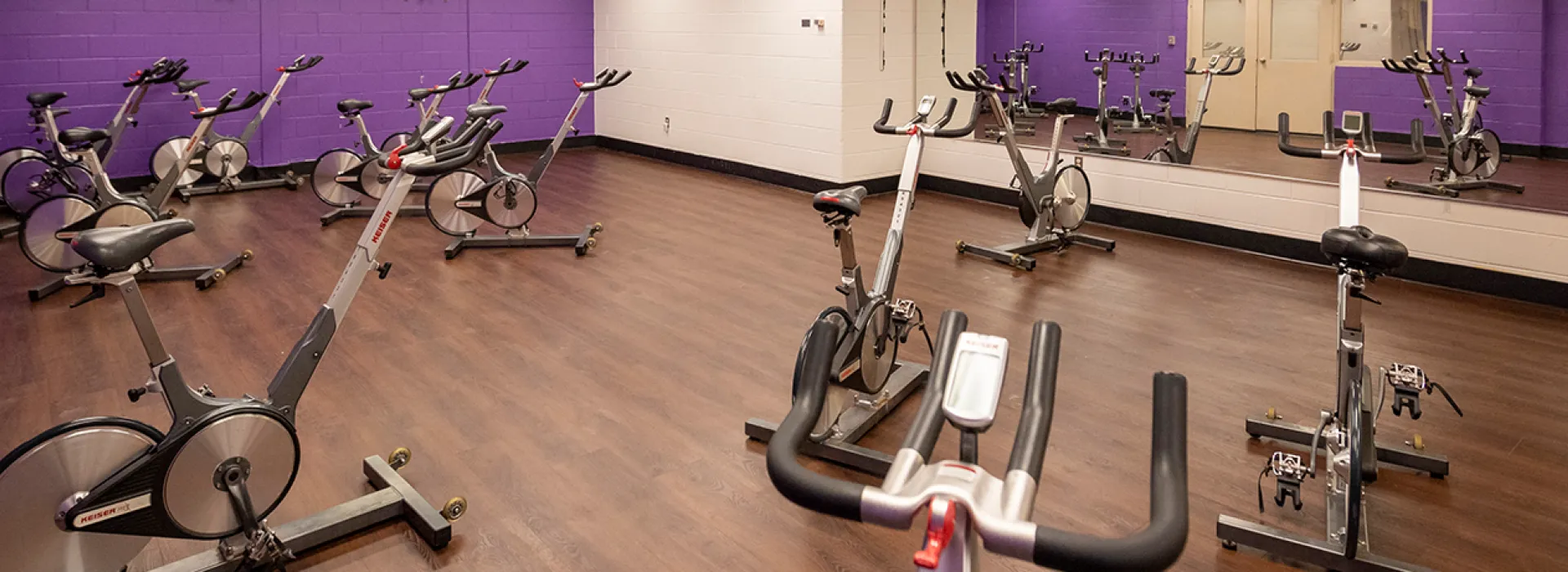 Cycle bikes in a room