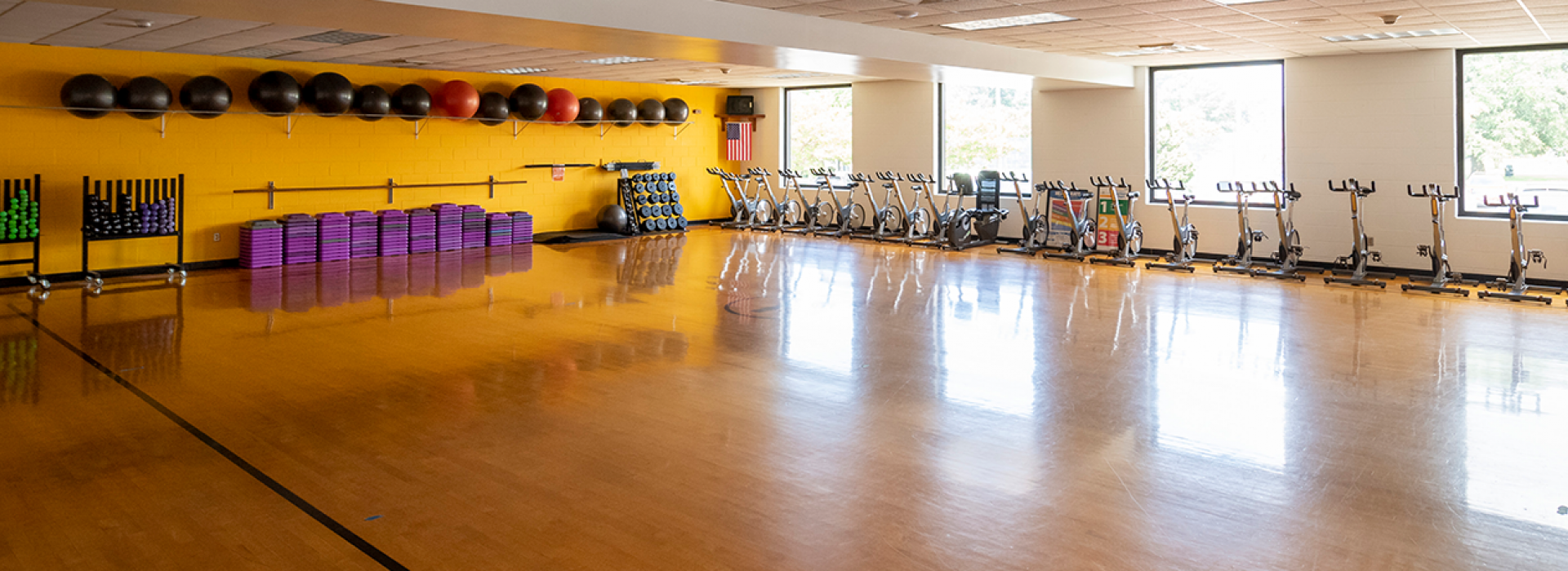 Group exercise studio